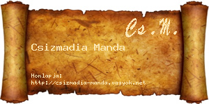 Csizmadia Manda névjegykártya